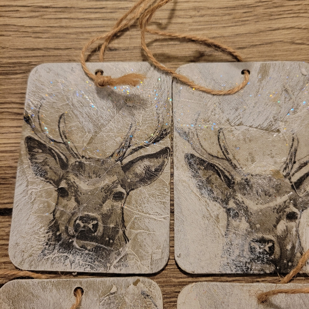 Rustic Deer Gift Tags Set - Picture 3 of 3
